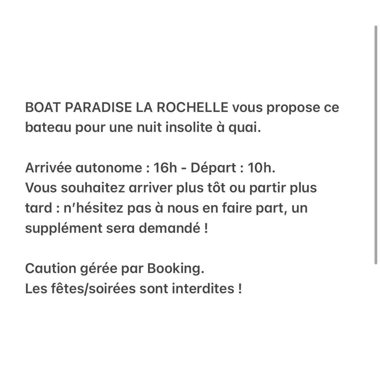 Une Nuit Insolite Sur Un Bateau Linge Et Menage Inclus Λα Ροσέλ Εξωτερικό φωτογραφία